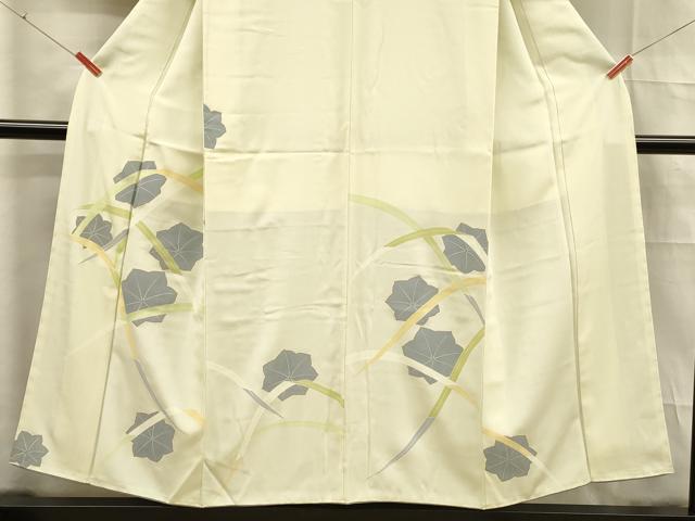 平和屋着物■訪問着　草花文　金彩　正絹　逸品　未使用　DABE6094cm