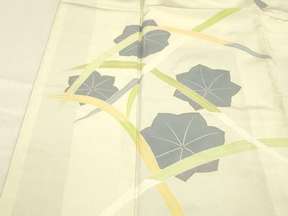 平和屋着物■訪問着　草花文　金彩　正絹　逸品　未使用　DABE6094cm