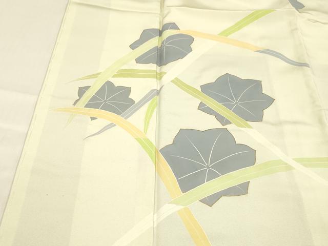 平和屋着物■訪問着　草花文　金彩　正絹　逸品　未使用　DABE6094cm