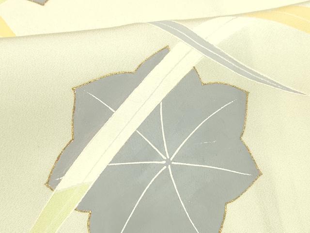 平和屋着物■訪問着　草花文　金彩　正絹　逸品　未使用　DABE6094cm