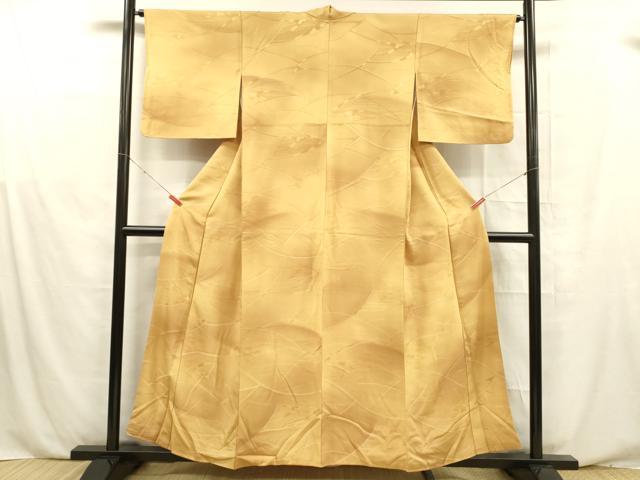 平和屋着物■上質な小紋　地紋起こし　抽象文様　暈し染め　正絹　逸品　DABE6106cm