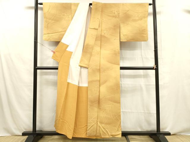 平和屋着物■上質な小紋　地紋起こし　抽象文様　暈し染め　正絹　逸品　DABE6106cm