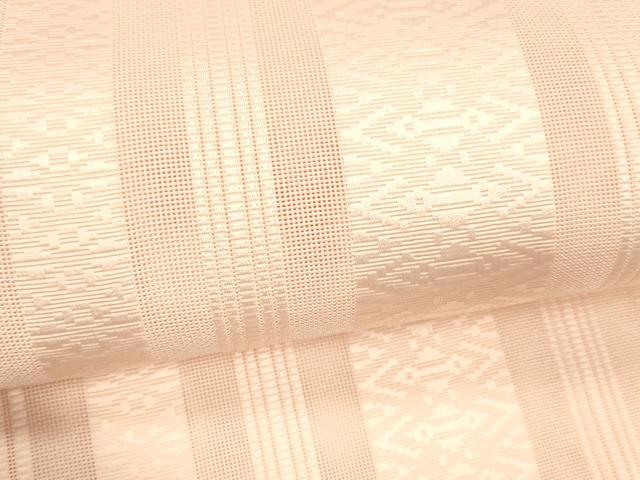 平和屋着物＊夏物 博多織 八寸名古屋帯 紗献上 珊瑚色 DABE6117cm