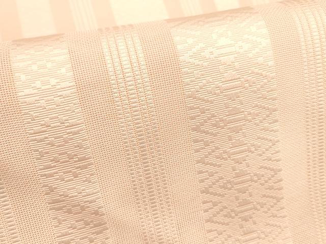 平和屋着物＊夏物 博多織 八寸名古屋帯 紗献上 珊瑚色 DABE6117cm