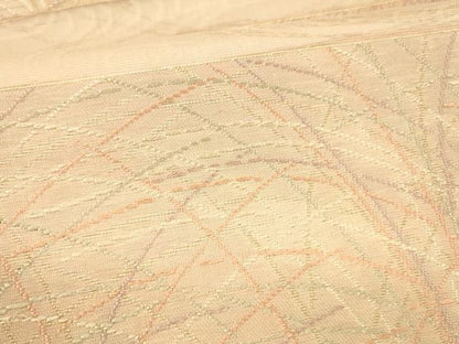 平和屋着物＊夏物 六通柄袋帯 唐織 流水草葉文 金糸 正絹 逸品 DABE6122cm