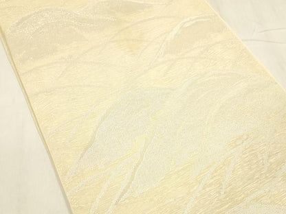 平和屋着物＊夏物 六通柄 本袋帯 遠山芝文 銀糸 正絹 逸品 DABE6123cm
