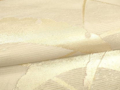 平和屋着物＊夏物 六通柄袋帯 雪芝文 金糸 正絹 逸品 DABE6125cm