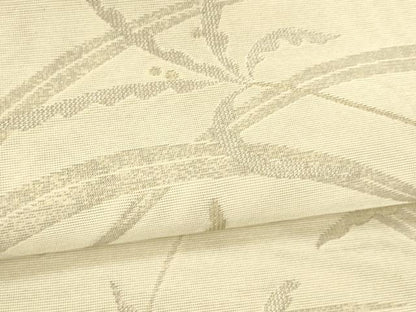 平和屋着物＊夏物 八寸名古屋帯 草葉文 金銀糸 DABE6128cm