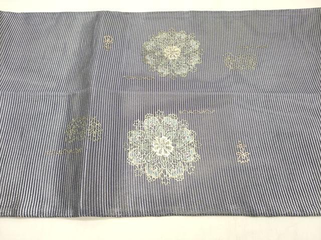 平和屋着物＊夏物 金彩友禅 卓越技能者・名工・和田光正 太鼓柄袋帯 正倉院花文 金彩 正絹 逸品 DABE6138cm