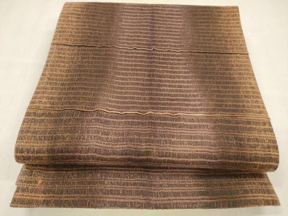 平和屋着物▽全通柄　京袋帯　スリーシーズン　春夏秋　抽象文様　正絹　逸品　DABE6140cm