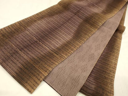 平和屋着物▽全通柄　京袋帯　スリーシーズン　春夏秋　抽象文様　正絹　逸品　DABE6140cm