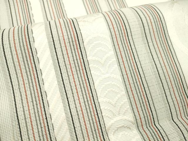 平和屋着物＊夏物 博多織 九寸名古屋帯 梟間道 DABE6144cm