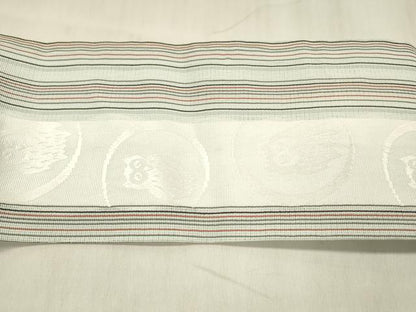 平和屋着物＊夏物 博多織 九寸名古屋帯 梟間道 DABE6144cm