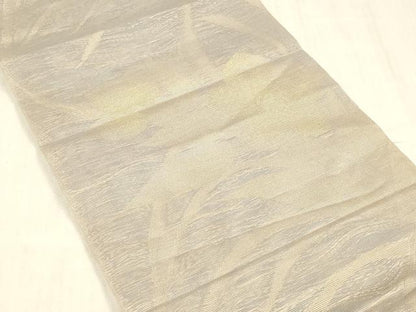 平和屋着物＊夏物 つけ帯 草花文 金糸 正絹 逸品 DABE6147cm