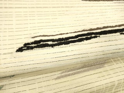 平和屋着物▽六通柄袋帯　スリーシーズン　春夏秋　横段文　正絹　逸品　DABE6153cm