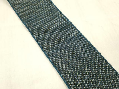 平和屋着物●男性　本場筑前博多織　両面　角帯　抽象文様　正絹　逸品　DABE6170cm