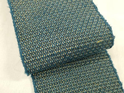 平和屋着物●男性　本場筑前博多織　両面　角帯　抽象文様　正絹　逸品　DABE6170cm