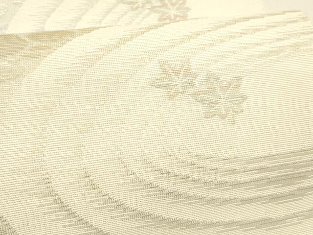 平和屋着物＊夏物 八寸名古屋帯 竜田川 金銀糸 DABE6202cm