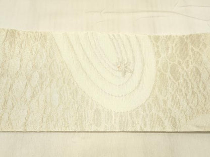 平和屋着物＊夏物 八寸名古屋帯 竜田川 金銀糸 DABE6202cm