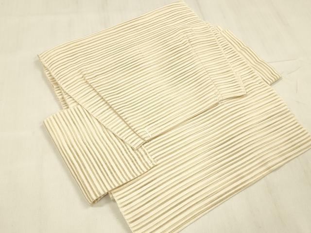 平和屋着物＊夏物 絽綴れ つけ帯 枝花文 金銀糸 正絹 逸品 DABE6206cm