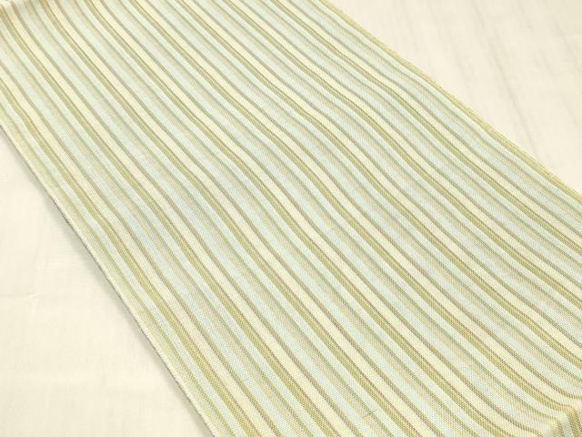 平和屋着物＊夏物 八寸名古屋帯 間道 正絹 逸品 DABE6207cm