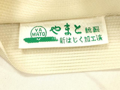 平和屋着物＊夏物 太鼓柄袋帯 駒刺繍 鴛鴦花蝶文 金銀彩 やまと誂製 正絹 逸品 DABE6209cm