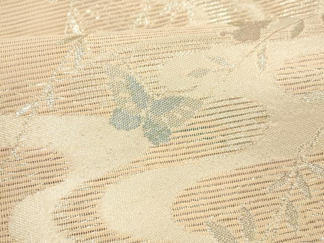 平和屋着物＊夏物　六通柄　京袋帯　流水草花文　DABE6043cm 平和屋着物＊夏物 六通柄 京袋帯 流水草花文 DABE6043cmの通販 by 平和