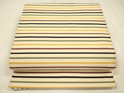 平和屋着物●爪掻き本綴れ　八寸名古屋帯　横段文　正絹　逸品　DABE6215cm