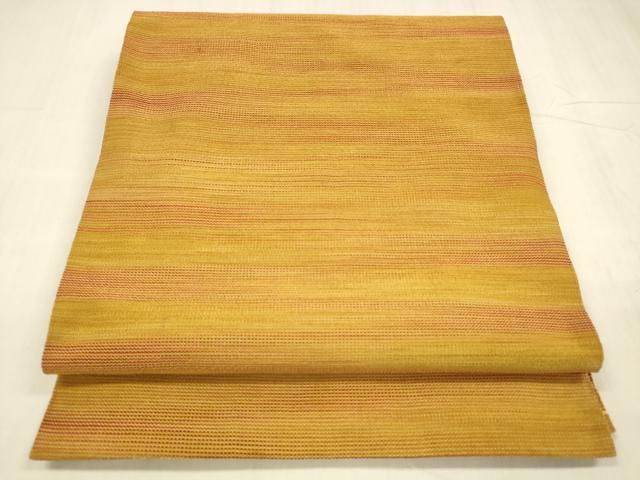 平和屋着物●爪掻本綴作家　伊達静　八寸名古屋帯　霞文　正絹　逸品　DABE6217cm