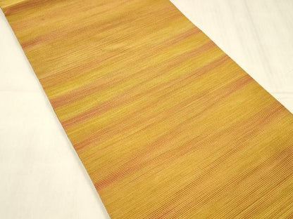 平和屋着物●爪掻本綴作家　伊達静　八寸名古屋帯　霞文　正絹　逸品　DABE6217cm