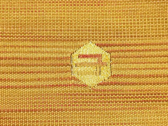 平和屋着物●爪掻本綴作家　伊達静　八寸名古屋帯　霞文　正絹　逸品　DABE6217cm