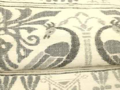平和屋着物●全通柄袋帯　紬地　壁画文様　正絹　逸品　DABE6219cm