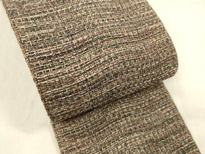 平和屋着物●男性　本場筑前博多織　角帯　霞文　正絹　逸品　DABE6237cm