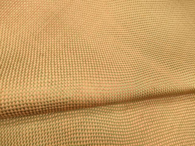平和屋着物●全通柄　京袋帯　組織　霞文　正絹　逸品　DABE6251cm