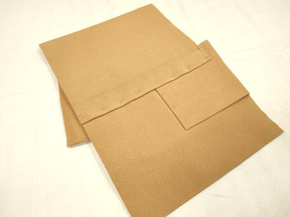 平和屋着物●つけ帯　友禅　枝花文　鬼しぼ縮緬　正絹　逸品　DABE6255cm