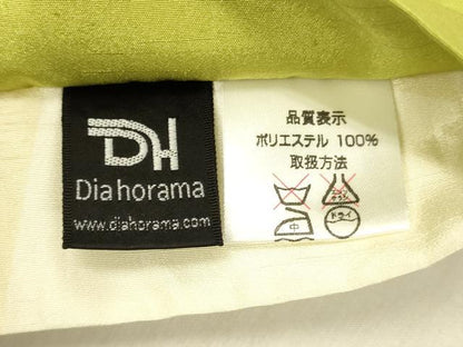 平和屋着物●両面　半幅帯　舞花文　市松文様　DABE6264cm