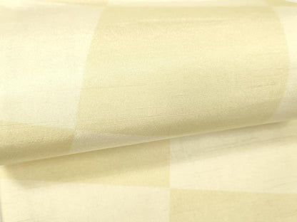 平和屋着物●両面　半幅帯　舞花文　市松文様　DABE6264cm