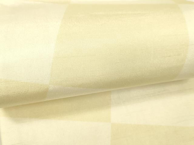 平和屋着物●両面　半幅帯　舞花文　市松文様　DABE6264cm