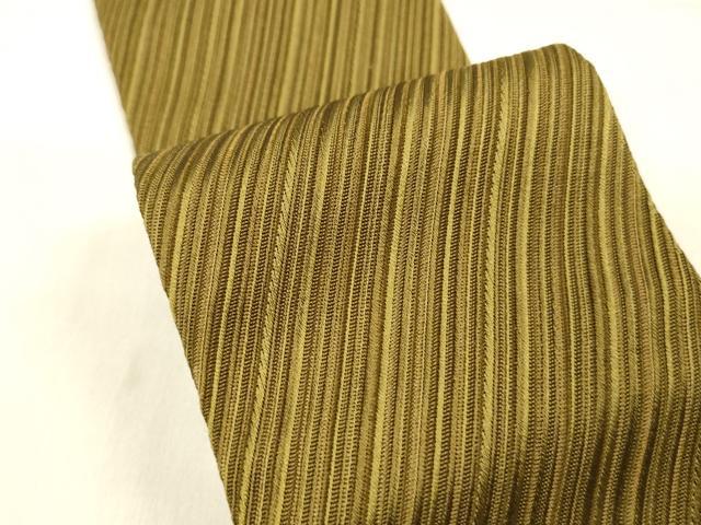 平和屋着物●男性　角帯　宝来織　斜線文　正絹　逸品　DABE6268cm
