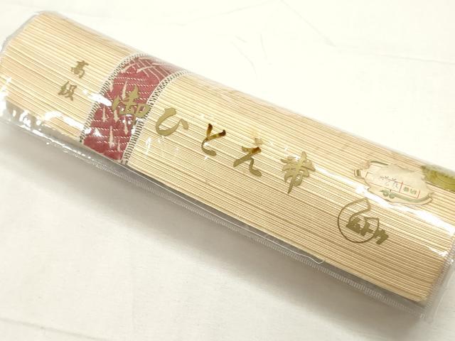 平和屋着物▼名古屋帯　帯反物　流水魚文　未使用　DABE6523zy