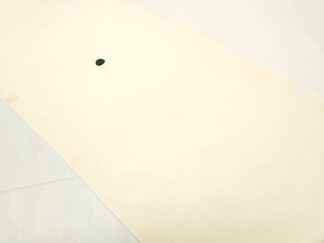 平和屋着物▼白生地 反物 着尺 裁断済 絵付前 色付前 エ霞鳳凰文 生成り色 逸品 未使用 DABE6562zy