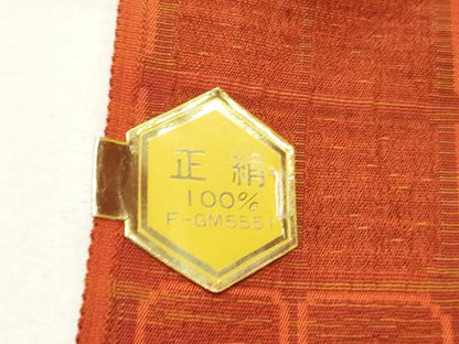 平和屋着物▼羽織・コート 反物 羽尺 格子 逸品 未使用 DABE6623zy