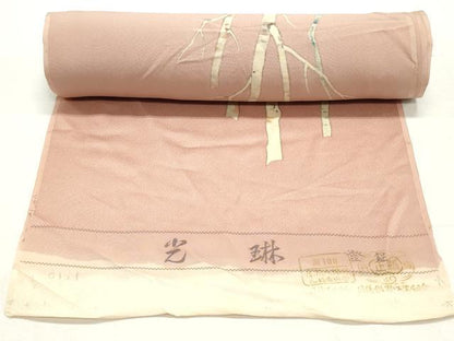 平和屋着物▼付下げ 反物 着尺 手描き 樹林文 暈し染め 逸品 未使用 DABE6633zy
