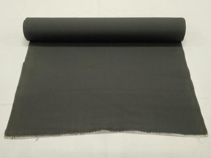 平和屋着物▼塩瀬　名古屋帯　帯反物　枝花文　黒地　逸品　未使用　DABE6667zy