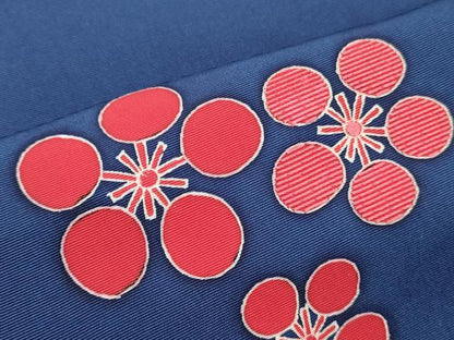 平和屋着物●京都の和装業の老舗一門　千切屋　名古屋帯　帯反物　刺繍　舞梅文　逸品　未使用　DABE6679zy