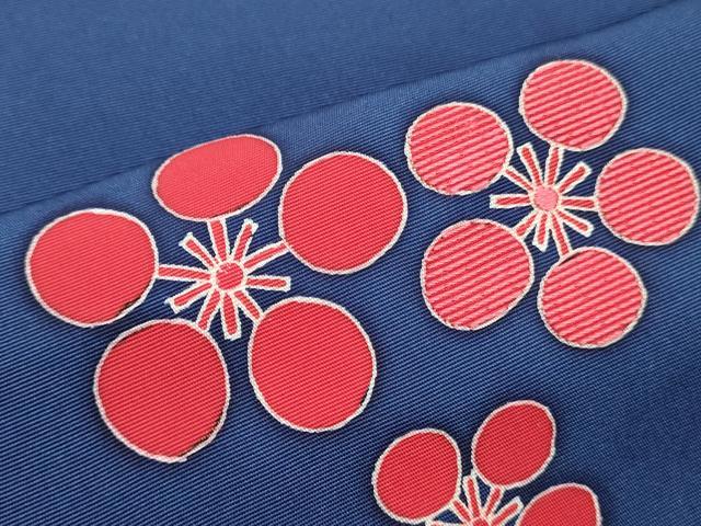 平和屋着物●京都の和装業の老舗一門　千切屋　名古屋帯　帯反物　刺繍　舞梅文　逸品　未使用　DABE6679zy