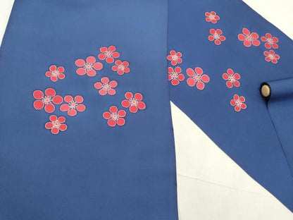 平和屋着物●京都の和装業の老舗一門　千切屋　名古屋帯　帯反物　刺繍　舞梅文　逸品　未使用　DABE6679zy