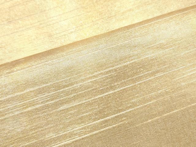 平和屋着物▼袋帯　帯反物　霞文　金糸　裏地付き　逸品　未使用　DABE6700zy