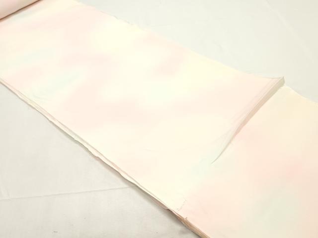 平和屋着物▼長襦袢　反物　着尺　霞文　暈し染め　逸品　未使用　DABE6717zy