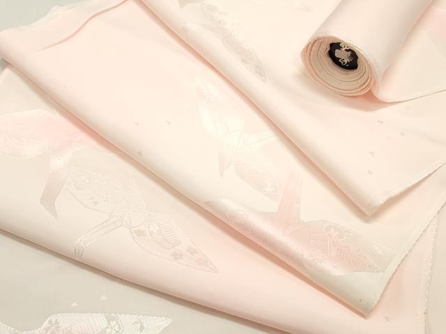 平和屋着物▼長襦袢 反物 着尺 折り鶴 暈し染め 逸品 未使用 DABE6814zy